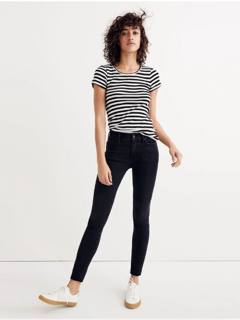 Madewell Black Skinny 9" High Rise Jean